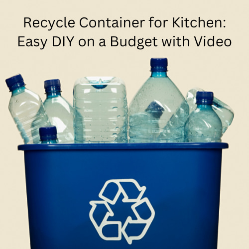 Recycle Container for Kitchen: Easy DIY on a Budget with Video