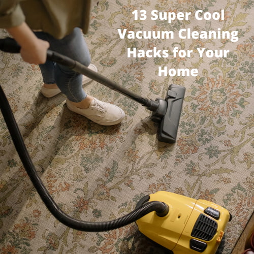 Do you want some vacuum cleaning hacks? I have 13 vacuum cleaning tips to share with you!  A few things to help you clean faster, deodorize, and take care of your vacuum cleaner.