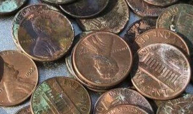 How To Patina On Pennies (6) picture of dried pennies