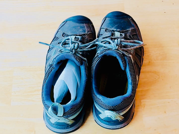 Dryer sheet in shoes