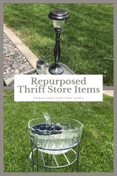 Do you want to repurpose things from thrift stores? Or maybe you wonder how to repurpose and upcycle things in your home? I went to a thrifts store and repurposed thrift store items for my yard.