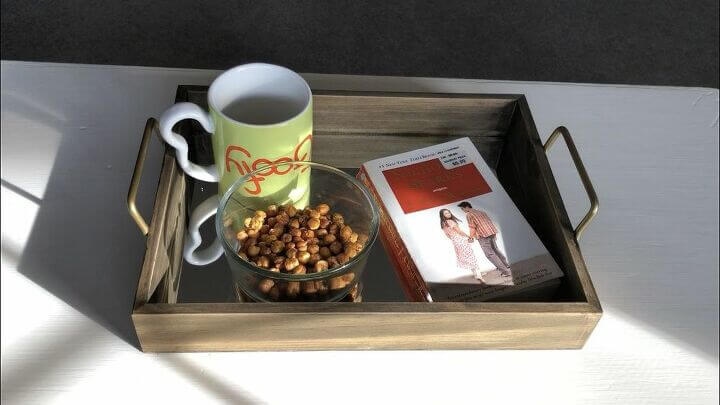 Target Dollar Spot Wood Serving Tray Upcycle with Video