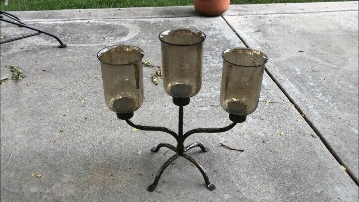 Here's my last candle holder. It's really big, beautiful, and heavy.