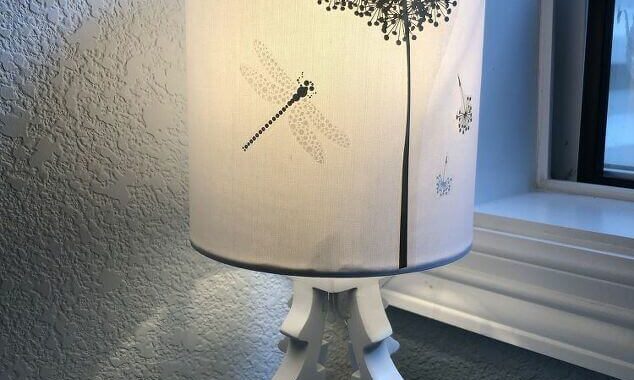 Upcycle A Lamp With Dollar Store Stickers