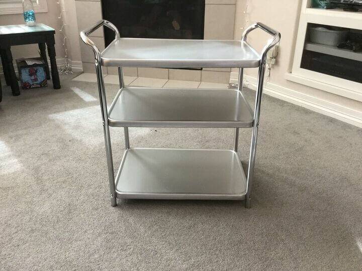 Upcycled 3 Tiered Serving Cart