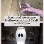 Do you want to make a Halloween ghost craft? You can make this easy project by turning a regular vase into a glittery and glowing ghost.