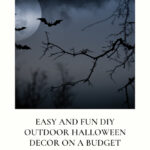 Are you wondering how to make DIY outdoor Halloween decor on a budget? Here are some easy Halloween decorations.