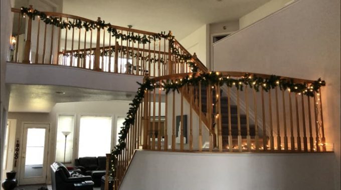 It makes hanging your garland and lights fast and easy.