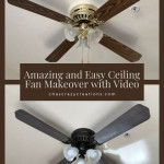 Are you looking for a ceiling fan makeover? You can turn your ugly fan into something hip and new with just a few easy steps.