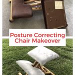 I found this fun posture correcting chair at a thrift store. With a little love and a makeover, I knew just what I wanted to use this chair for in my home.