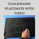 Are you looking for chalkboard placemats? Love to recycle something you already have and turn it into something new? 