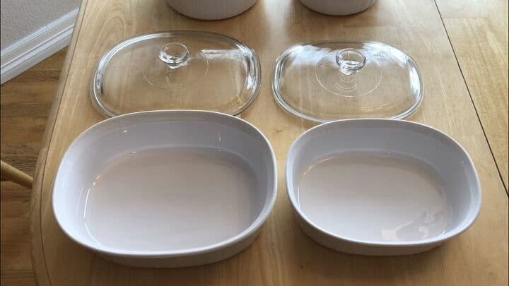 For my Corningware (which I've had for over 20 years) I have a special system for stacking them.