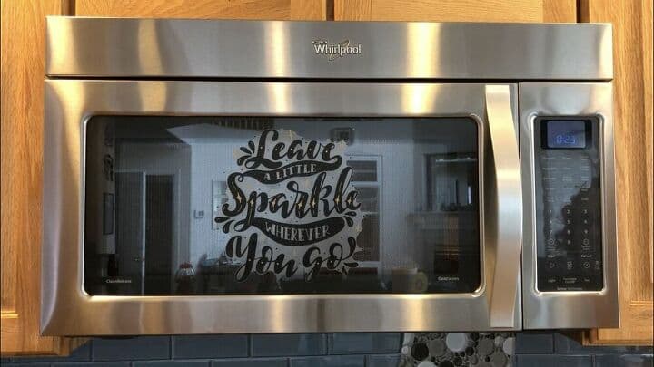Add these decals to any appliances you have - microwaves, refrigerators, washers/driers, etc.
