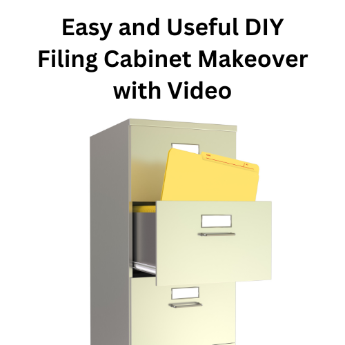 Are you wondering how to do a DIY filing cabinet makeover?  I not only did just that but also made a desk and it was so easy!  