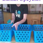 Dollar store basket upcycles