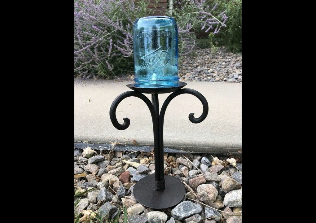 A mason jar solar light DIY for your sidewalk