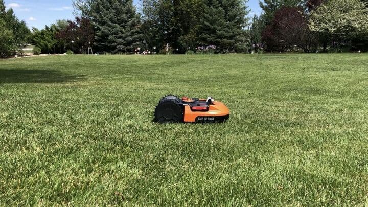 Our old mower just died and we just got a Worx Landroid. We loved that it was super easy to set up the perimeter so that it knows where to mow on its own. Plus it charged super fast - so we were up and running in no time. The pattern varies keeping the grass growing straight up for nice cut. Okay and on a side note, it's a robot lawnmower so we can do the other chores while it's mowing our yard which is nice. This helps us complete all of our tasks earlier and we get more family time together.