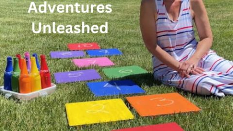 Looking for outdoor games? We created some easy and inexpensive outdoor games for our yard on a budget. There are so many ideas in this one post alone! Outdoor games for families, outdoor games for teens, outdoor games for everyone, tons of ideas here.