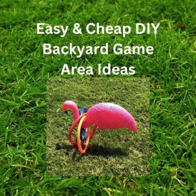 Looking for backyard game area ideas? We created some easy and inexpensive games for our yard on a budget. With a trip to the Dollar Store, some backyard games were easily made!