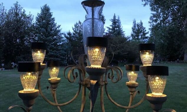 How To Make An Awesome and Easy Outdoor Solar Chandelier