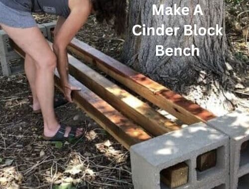 Ever wondered how to make an easy cinder block bench for your outdoor area? I had built this outdoor bench years ago and it was time to fix it up.