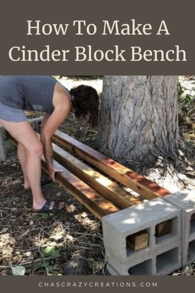 How To Make A Diy Cinderblock Bench - Chas' Crazy Creations