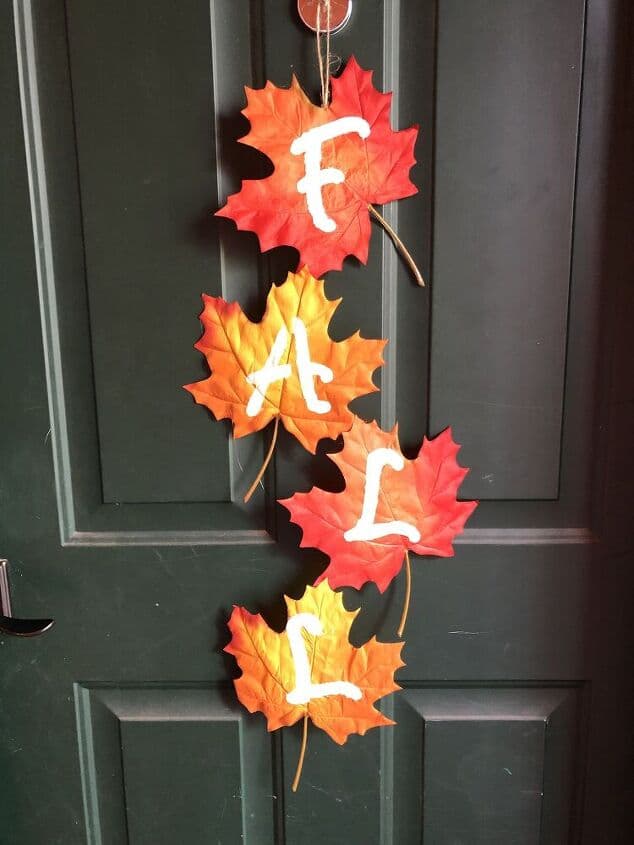 You could hang this fall decoration in several different places.