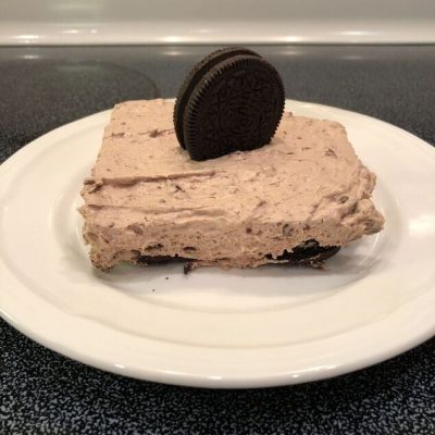 My family loved this easy no bake chocolate chip cheese cake.