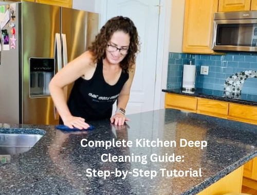 Do you want to know how to deep clean a kitchen? You can clean your kitchen with just a few products and it won't break the bank.