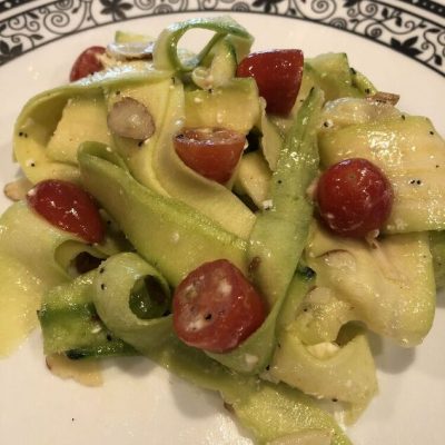 Can you eat zucchini raw in a salad? Yes you can! After breast cancer, my doctors put me on a plant based diet. Here is an easy zucchini salad recipe that our family loves.