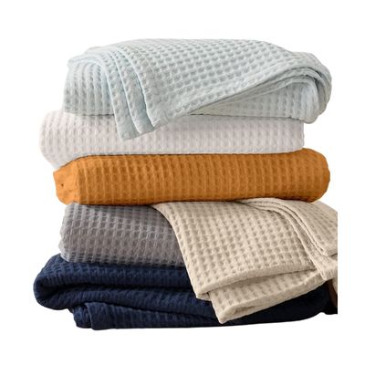 Cotton Waffle Weave Thermal Blanket