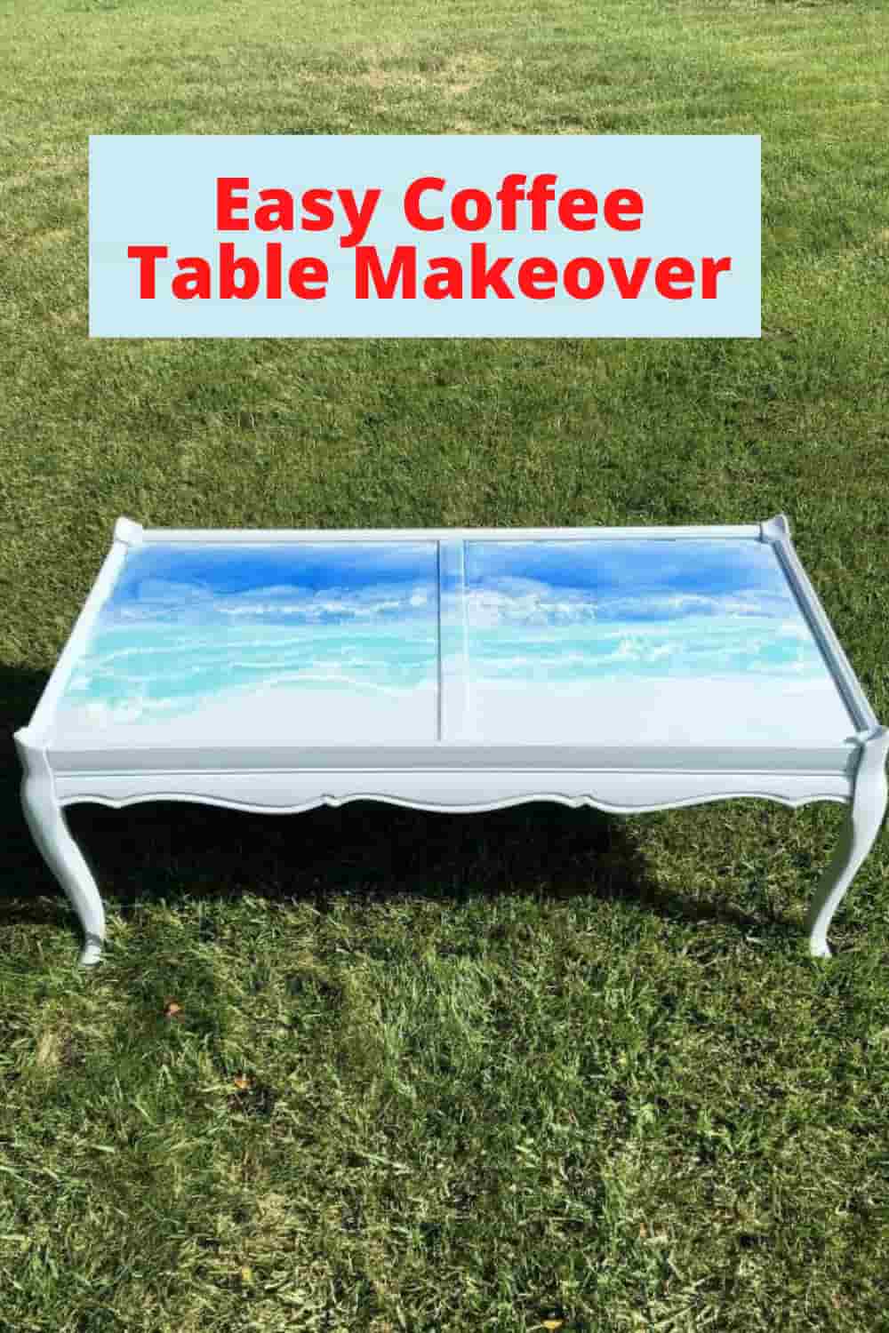 Easy Coffee Table Makeover Chas' Crazy Creations