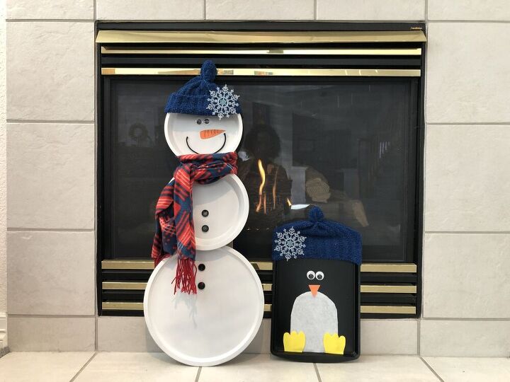 Penguin and Snowman Decorations