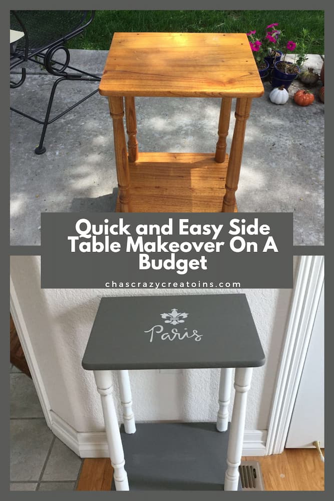 Do you ever wonder how to revamp, update, or makeover a side table? In this post I'm making over a side table.