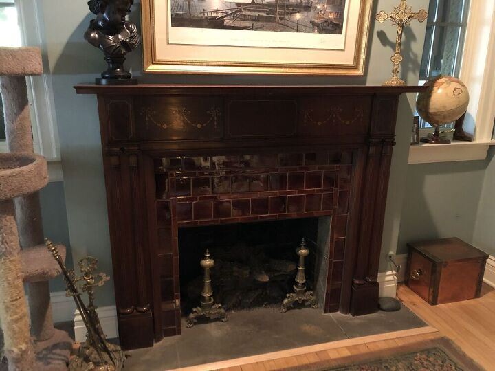 Mary has a beautiful historic home in Phoenix, AZ.  She has renovated this amazing and beautiful 2 acre property.  She has several fireplaces and one of our projects was to decorate one of her mantels in her home.  This mantel was the one I decorated and it is in her library.