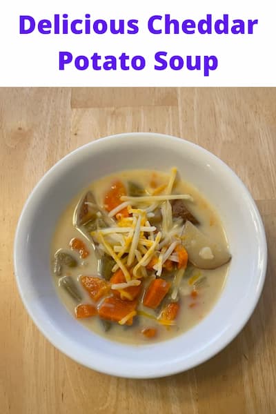Do you want a super easy cheddar potato soup? Me too! I'm sharing how I made this recipe in my Instant Pot, it was delicious and my family gobbled it right up.