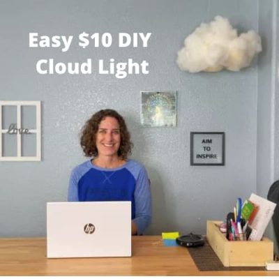 Have you seen those $1300 and up cloud lights? Ouch! Today I'm sharing a beautiful and easy cloud light DIY for under $10!