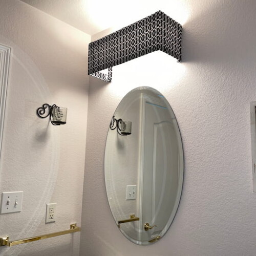 Easy and Amazing Bathroom Vanity Light Makeover DIY on a Budget Chas