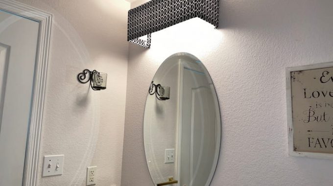 Easy and Amazing Bathroom Vanity Light Makeover DIY on a Budget