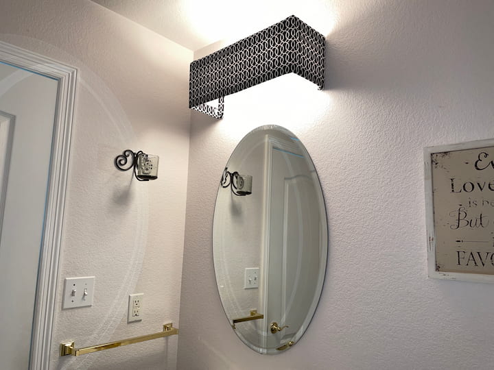 Bathroom Vanity Light Makeover Diy, Vanity Light Cover