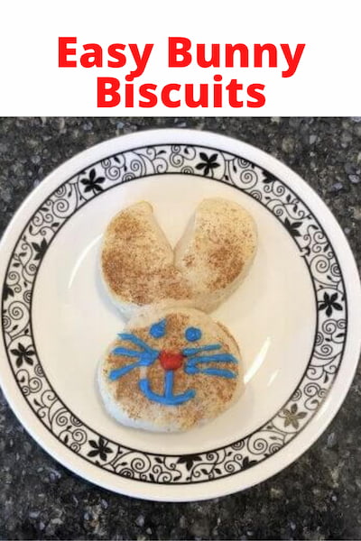 Want to make fun easy bunny biscuits? With a roll of refrigerated biscuits, you can make these easy bunny biscuits anytime. Easy to change up, and my kids still love them to this day!