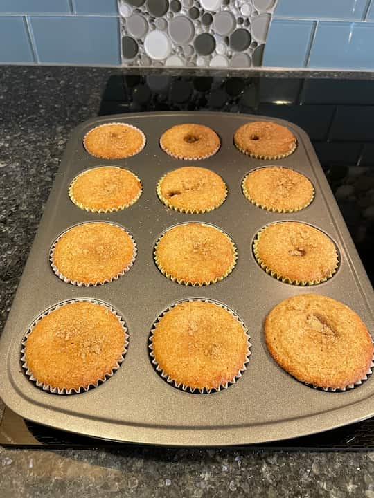 I pulled the muffins out and let them cool complete.  