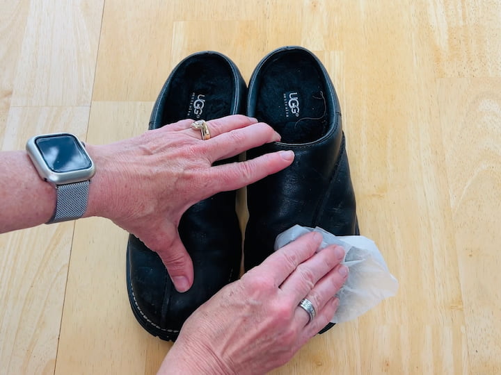 Shine your shoes with a coffee filter