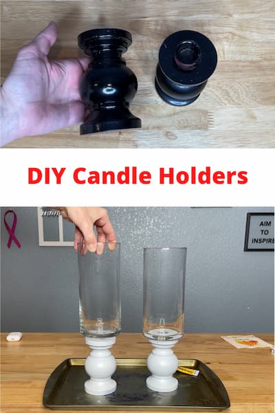 How do you make an easy candle holder? These DIY Candle Holders are so easy to make and most of the items you can find at Dollar Tree and the thrift store!