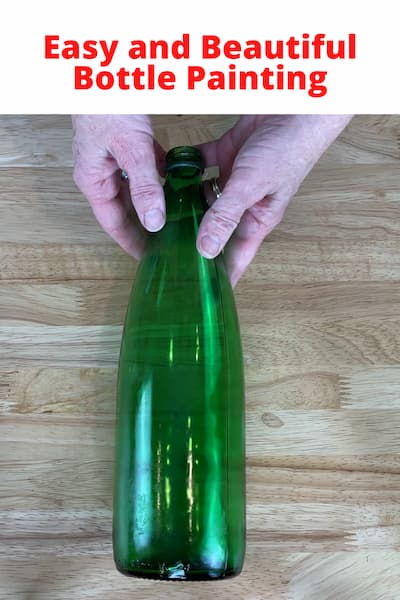 What can you do with glass bottles?  Upcycle them with bottle painting and there are so many ways to use the bottle.