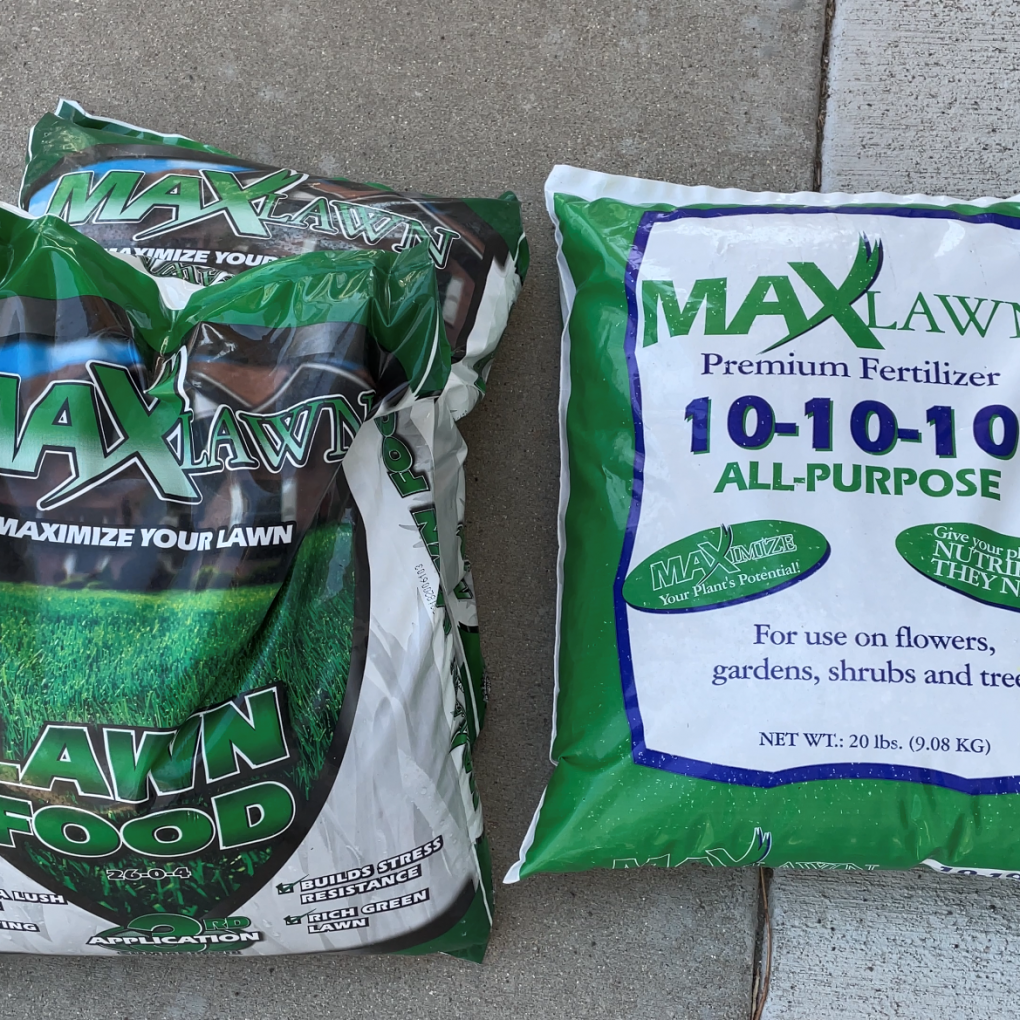 We bought inexpensive lawn fertilizer and we needed to make sure that it had 20% nitrogen, and was not a slow-release type.  We also bought a fertilizer with 10-10-10 which is nitrogen, phosphorous, and potassium.