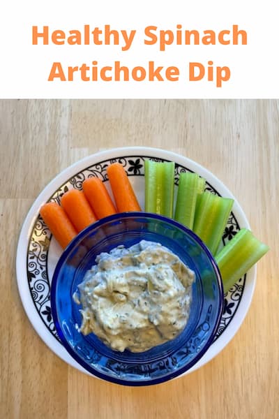 Do you want a healthy spinach artichoke dip? Not only will this recipe be healthy, but it's easy and delicious too.