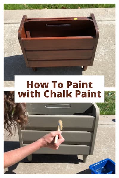 Have you wanted to know how to paint with chalk paint? I painted a magazine rack from a thrift store and I'm sharing some bonuses too!