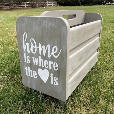 Have you wanted to know how to paint with chalk paint? I found a magazine rack at a thrift store and I'm sharing how I painted it with some bonuses too!