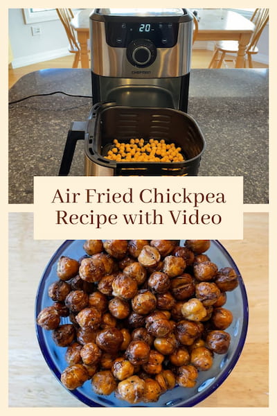 Check out my easy air-fried chickpeas recipe and I have a video to share too!  If you don't have an air fryer, no problem you can just bake them in the oven!